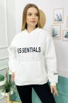 156411 Kapsonlu Sardonlu Sweatshirt